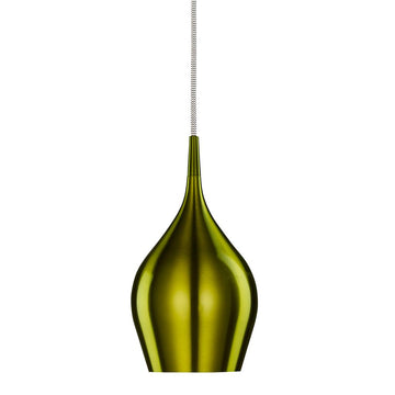 Searchlight 1-Light Copper Pendant Green