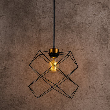 Modern Pendant Lamp Black & Copper Finish