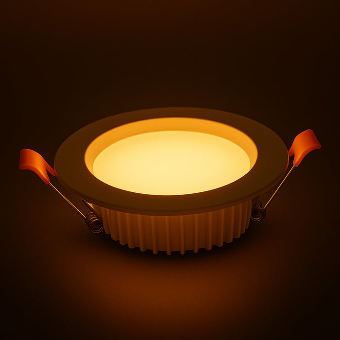 7W Round Recessed LED Panel Light Cut