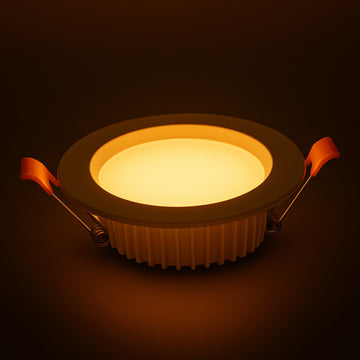 7W Round Recessed LED Panel Light Cut