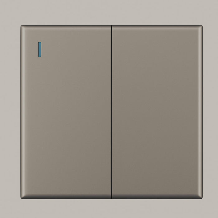 FSL Premium 2 Gang Two Way Electrical Switch – Grey Finish