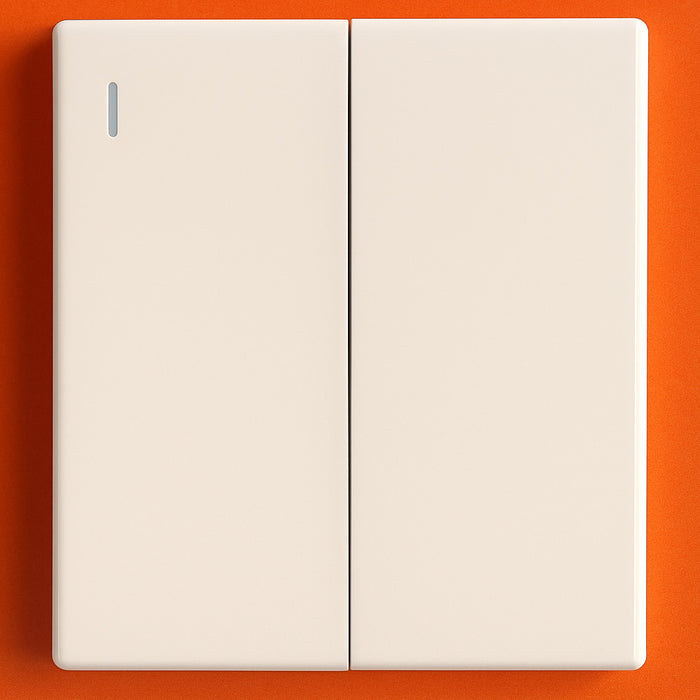 FSL 2 Gang Two Way Switch – White