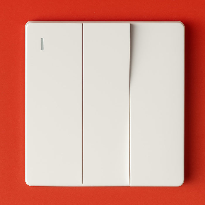 FSL 3 Gang Two Way Switch – White