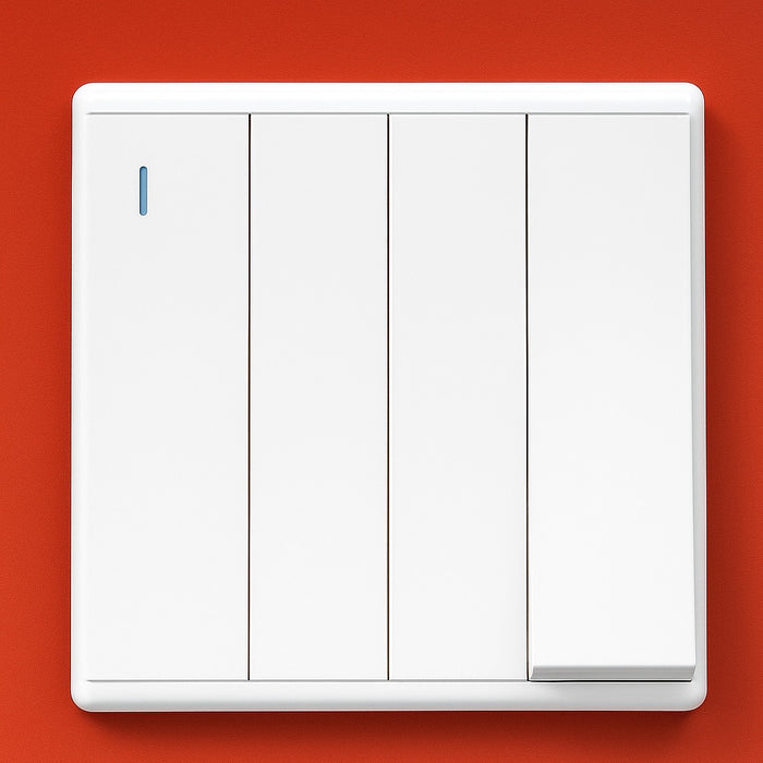 FSL 4 Gang Two Way Switch – White