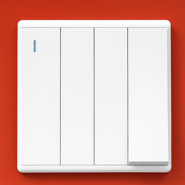 FSL 4 Gang Two Way Switch – White