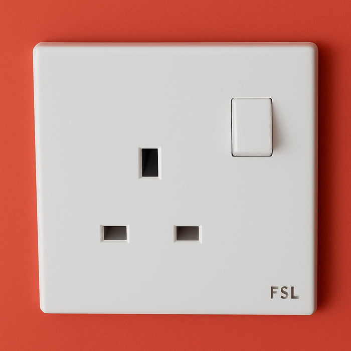 FSL 1 Gang 13A Switched Socket – Sleek & Safe Power Access