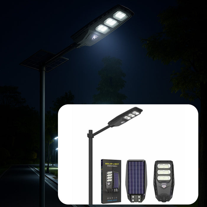 300W Solar LED Street Light with Remote & Radar Sensor – 6500K, IP65 Waterproof