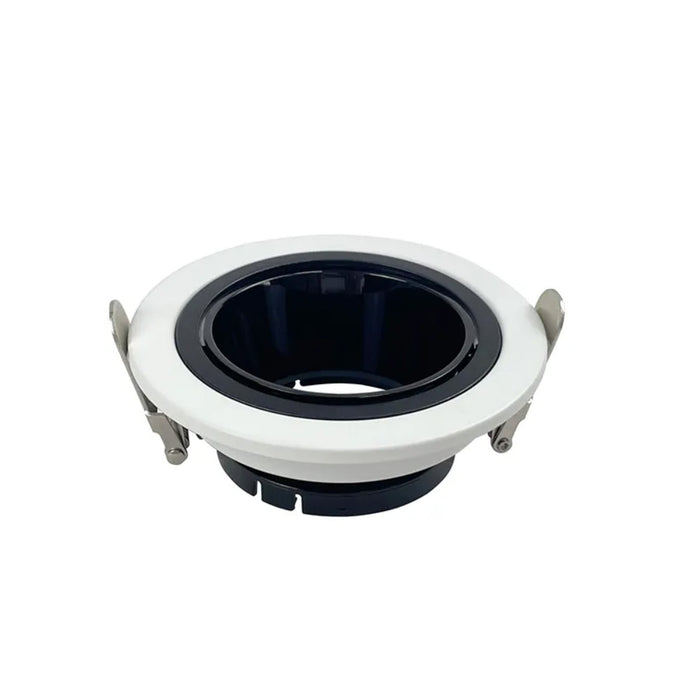 Round Spot Light Frame – 90mm Size, 75mm Cut-Out White