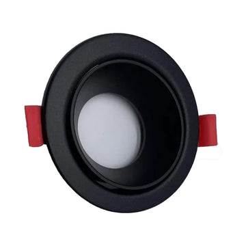 Round Spot Light Frame – 90mm Size, 75mm Cut-Out Black