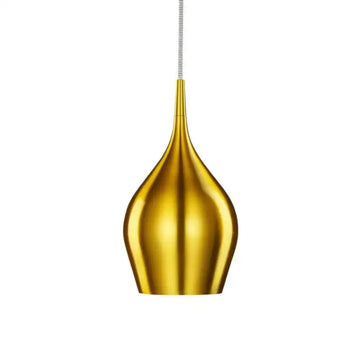 Searchlight 1-Light Copper Pendant Gold
