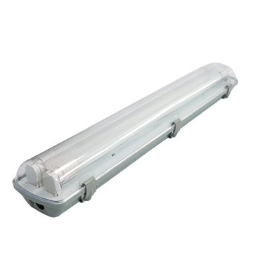 FSL T825-212 – 2×36W Weatherproof Tube Light Fixture with Metal Clips | IP65 Housing