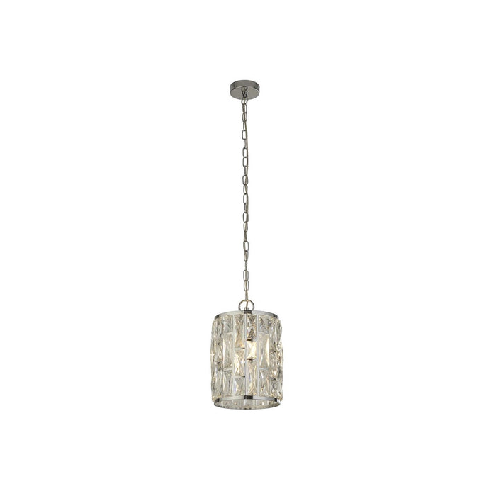 Searchlight Single Pendant Lamp – Chrome Finish