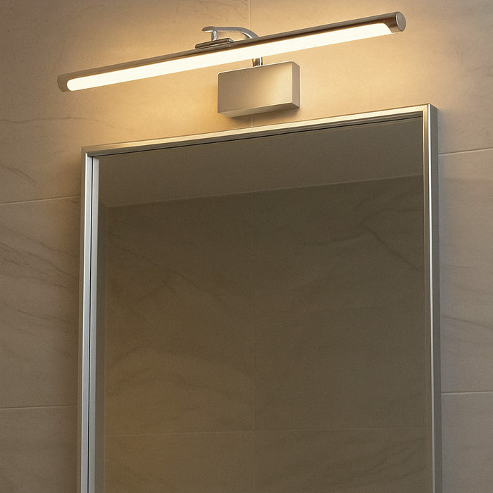 12W LED Mirror Light – Sleek Chrome Body | Warm White Glow