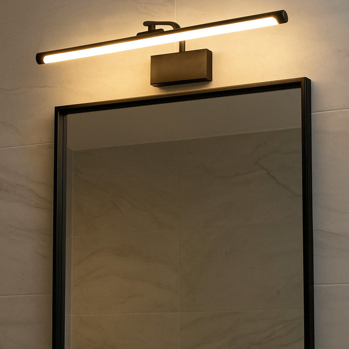 12W LED Mirror Light – Sleek Chrome Body | Warm White Glow