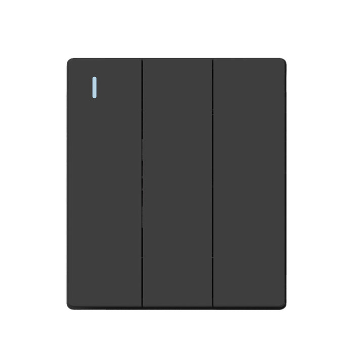 FSL 3 Gang Two Way Switch – Black Modular Triple Control