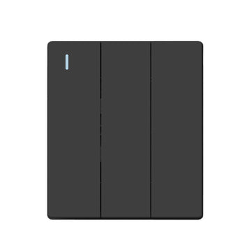 FSL 3 Gang Two Way Switch – Black Modular Triple Control