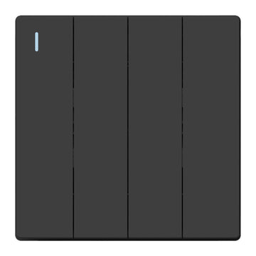 FSL 4 Gang Two Way Switch – Black Modular Quad Control