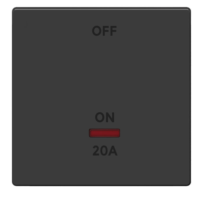 FSL 1 Gang 20A DP Indicator Switch – Black Modular Heavy-Duty Switch