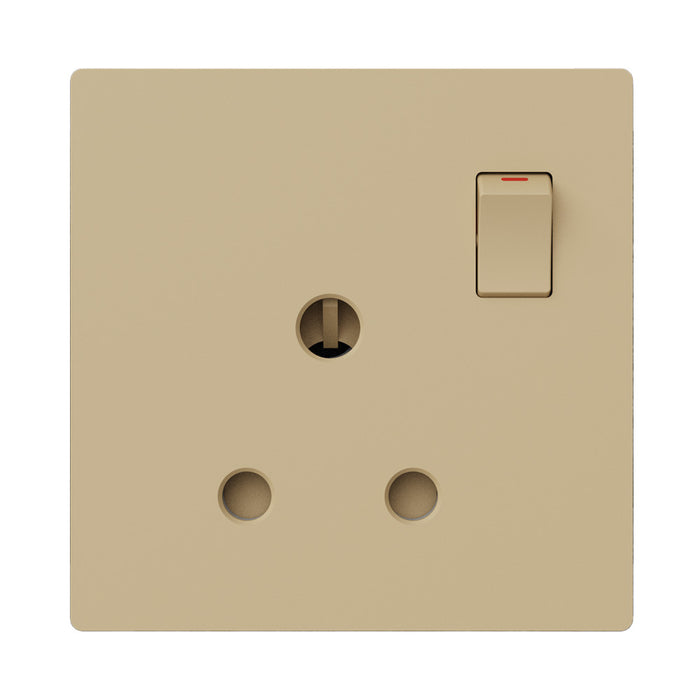 FSL 15A Single Switch Socket – Golden Modular Power Socket with Control