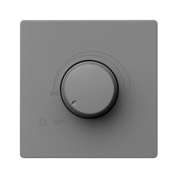 FSL 1000W Dimmer Switch – Modular Rotary Dimmer for Light Control Grey
