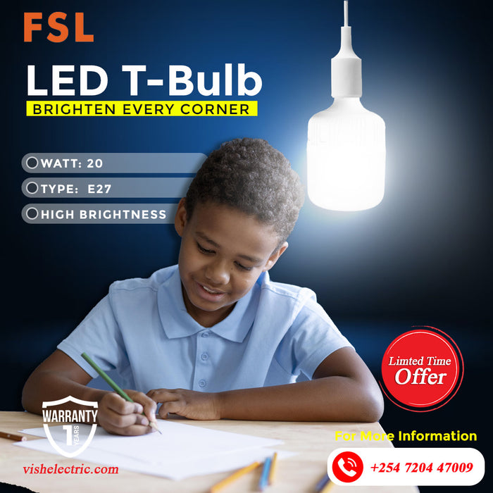LED T-Bulb 20W Daylight | High Brightness Energy Saver