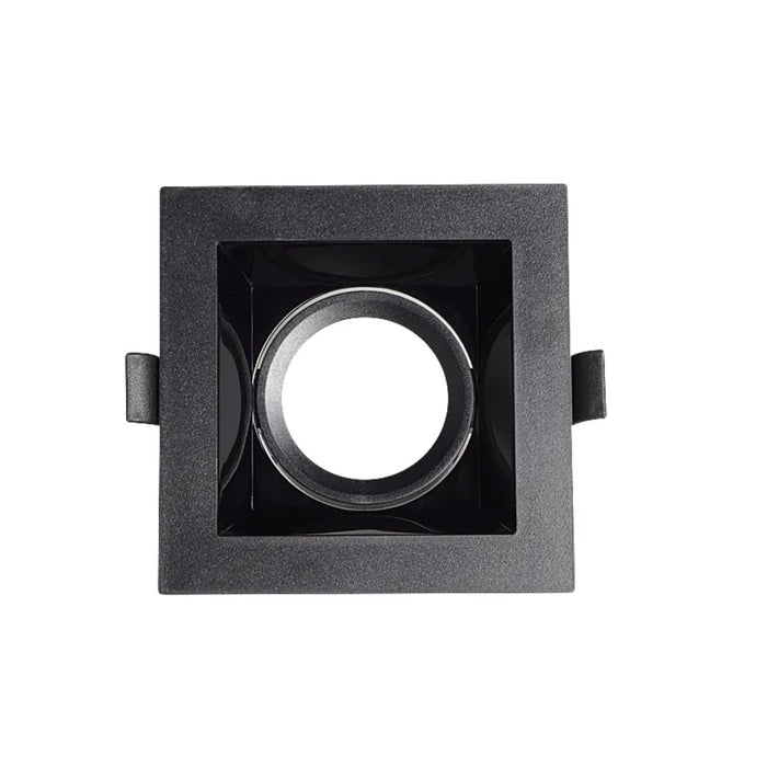 BLack Square Spotlight Frame – 125x125mm, Cut-Out 110x110mm