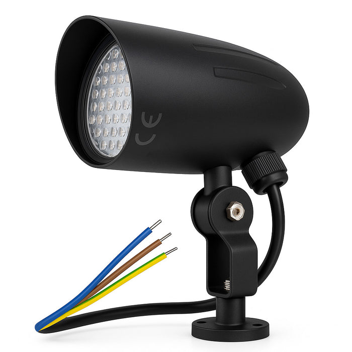 RGB LED Spotlight Outdoor – Waterproof Garden Lamp with Adjustable Swivel Bracket