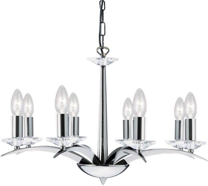 Kensington Chrome 8-Light Ceiling Chandelier